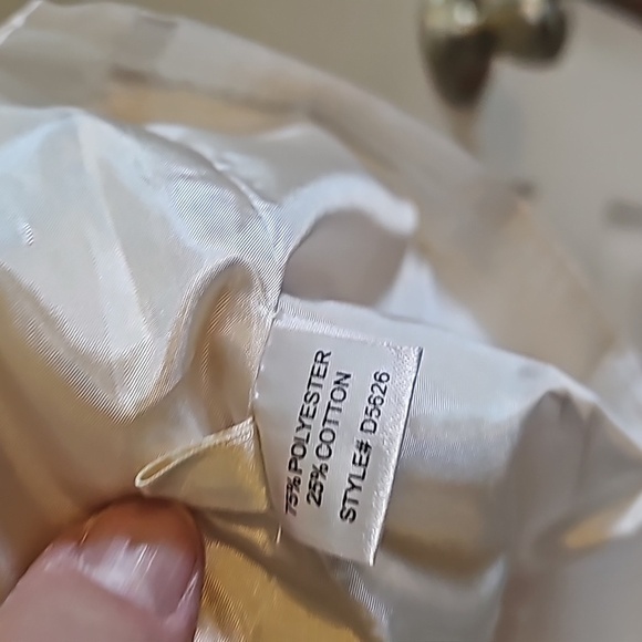 Shulami - Cream & Black Dress W/ Bow Detail Sz L - Picture 5 of 7